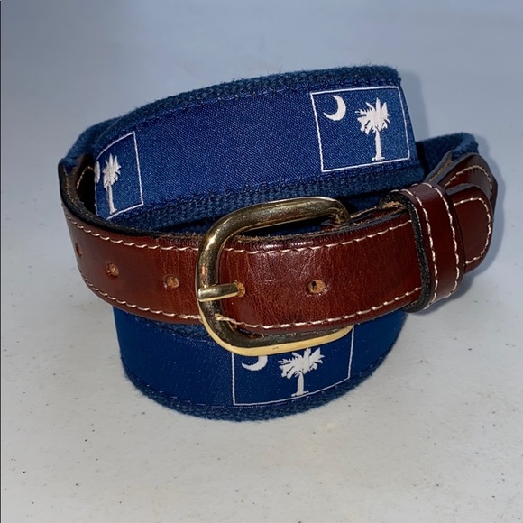 COUNTRY CLUB PREP

SOUTH CAROLINA LEATHER TAB BELT - Picture 5 of 6